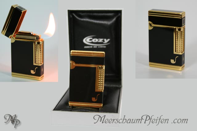 Pipe Lighter COZY NEPTUNE black/gold