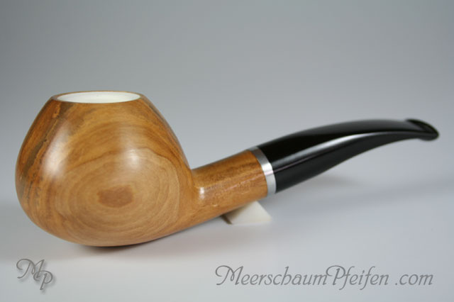 Meerschaum Lined Olive-Wood Pipe PASSATORE D10MEOL02