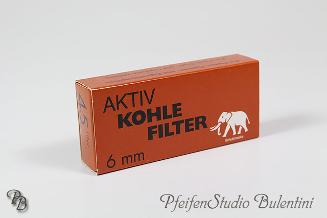 Pfeifenfilter WHITE ELEPHANT 6mm Aktivkohlefilter, 45Stk