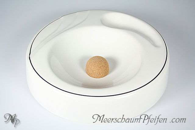 Pipe Ashtray WHITE CERAMIC