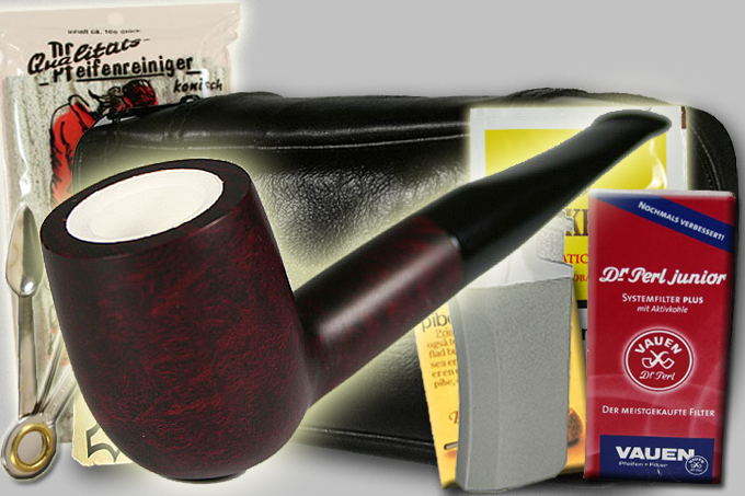 Pipe Set - Briar Pipe Meerschaum lined 193