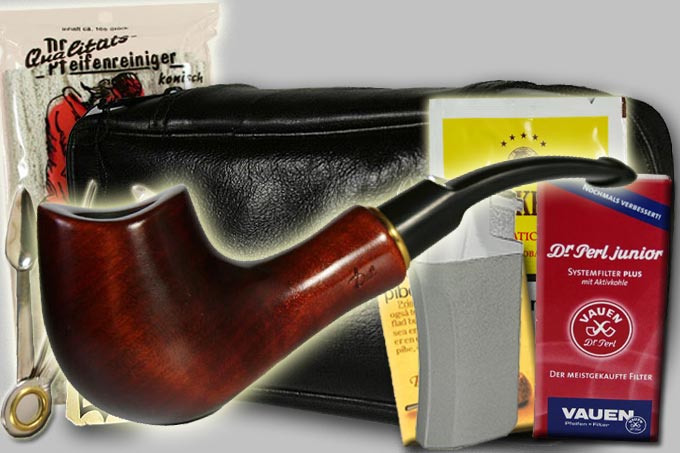 Pipe Set - Pear Wood Pipe SADDLE #001