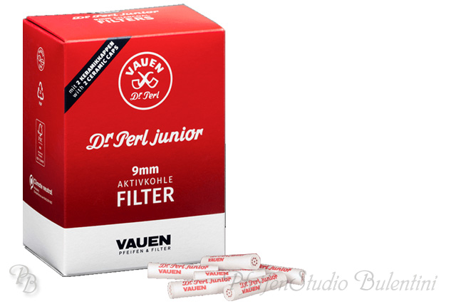 Pfeifenfilter VAUEN Dr. Perl Junior 9mm Aktivkohlefilter 180er