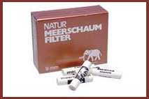 Pipe filters - 9mm Meerschaum / Charcoal Filter - Meerschaum Granulate