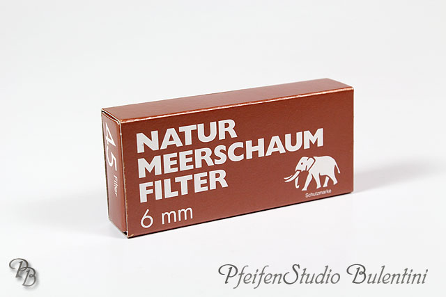 Pfeifenfilter WHITE ELEPHANT 6mm Meerschaumfilter, 45Stk