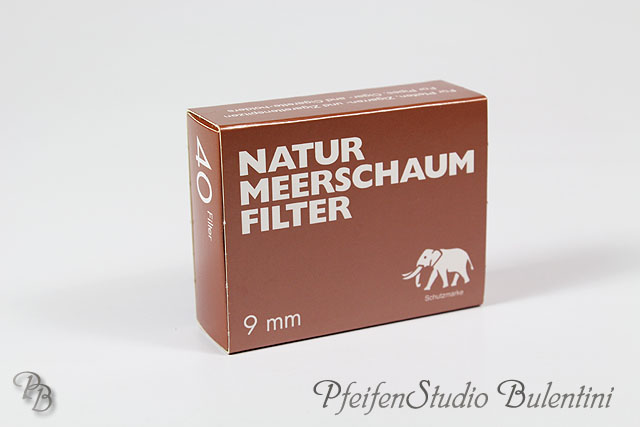 Pfeifenfilter WHITE ELEPHANT 9mm Meerschaumfilter,  40Stk