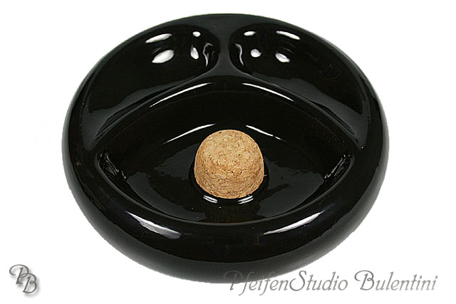 Pipe Ashtray NERO - Ceramic Black