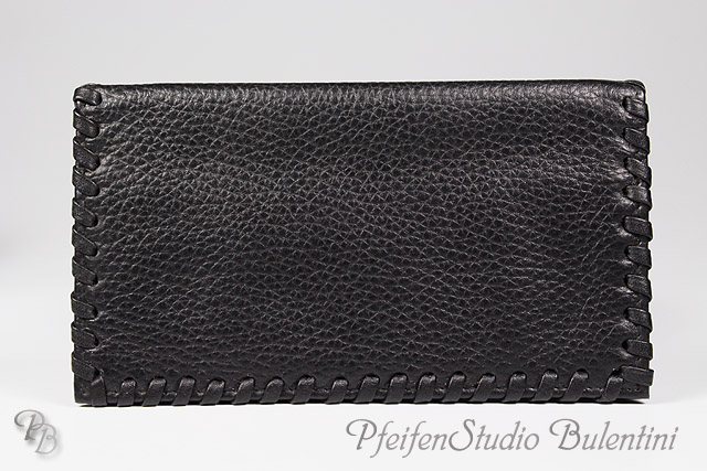 Tobacco Pouch TEXAS black - big, Genuine Leather
