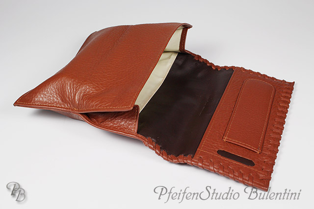 Tobacco Pouch TEXAS brown - big, Genuine Leather
