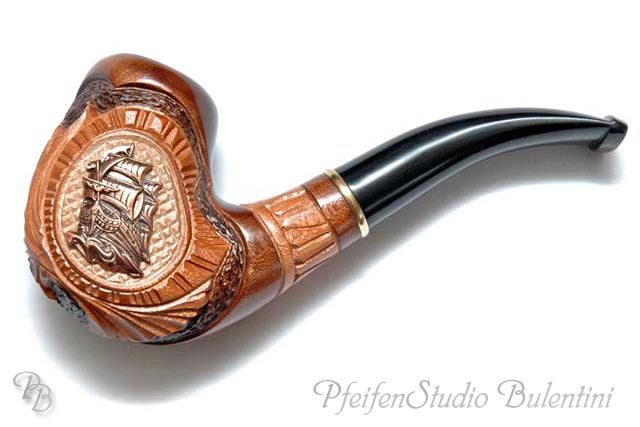 Pipe Pear Wood NAVAL COPPER
