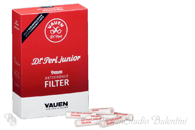 Pipe Filter VAUEN Dr. Perl Junior 9mm Charcoal Filter, 100 pcs