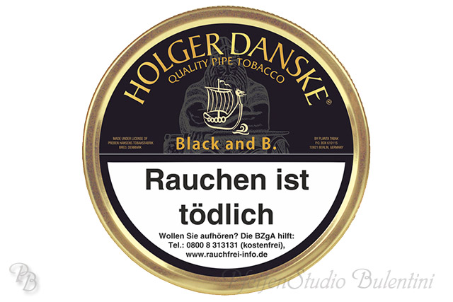 Holger Danske Black and Bourbon  100g Dose - Pfeifentabak